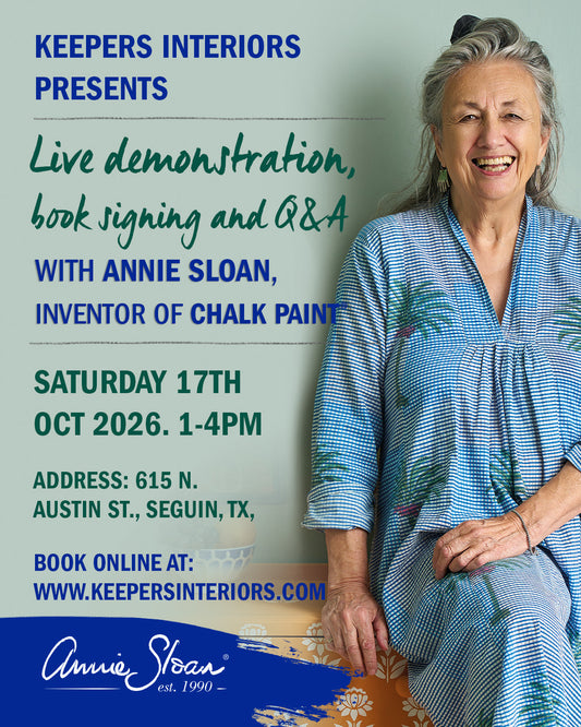 ANNIE SLOAN LIVE DEMONSTRATION, BOOK SIGNING AND Q&A